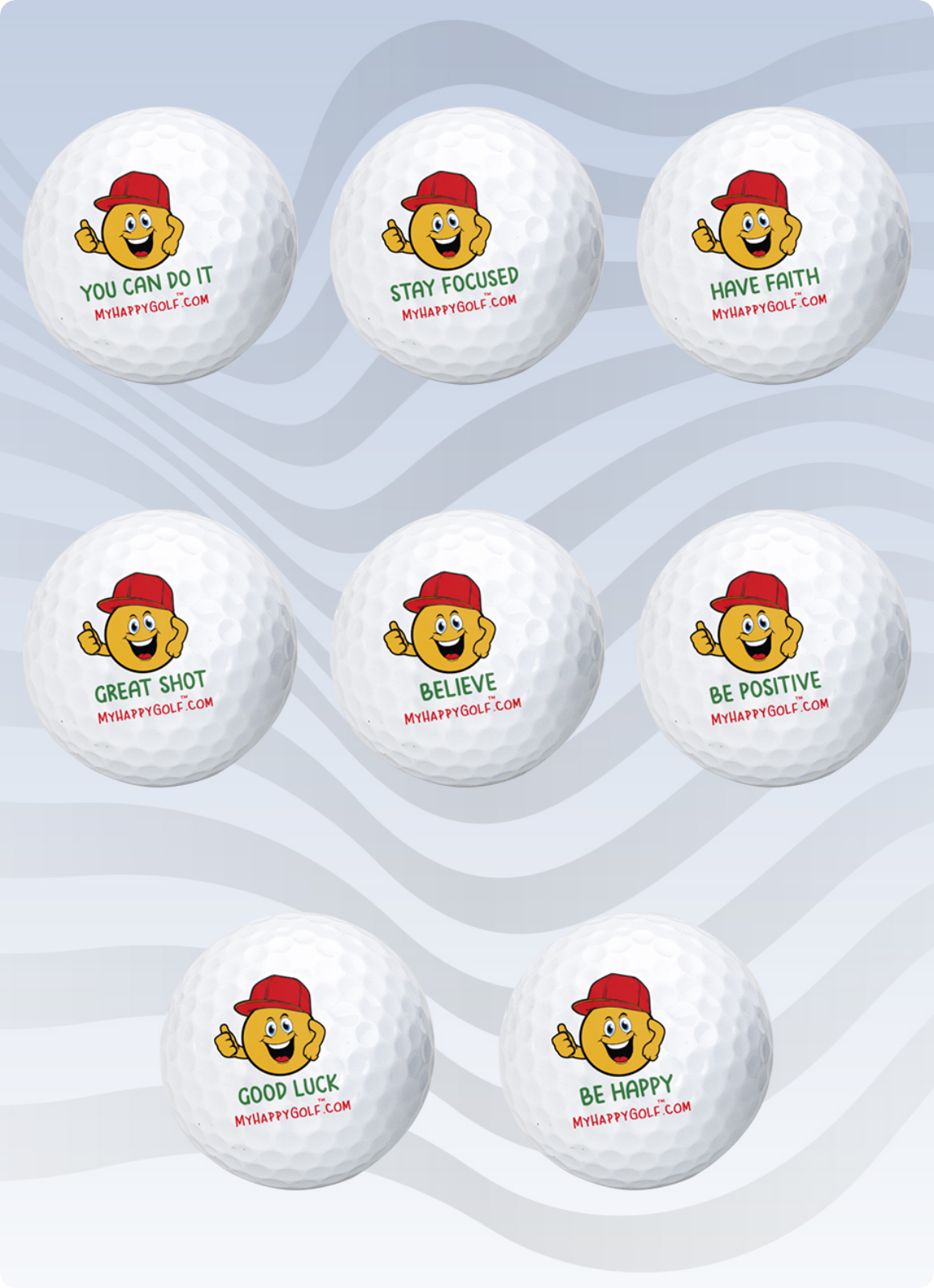8 Golf Balls & Bonus Items